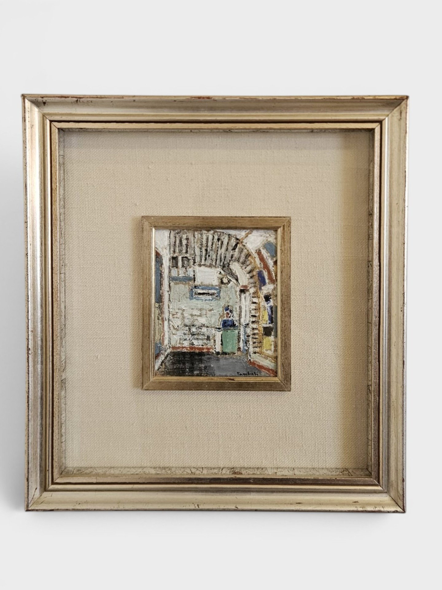 Orfeo Tamburi (1910-1994) – Interno con figura 1982